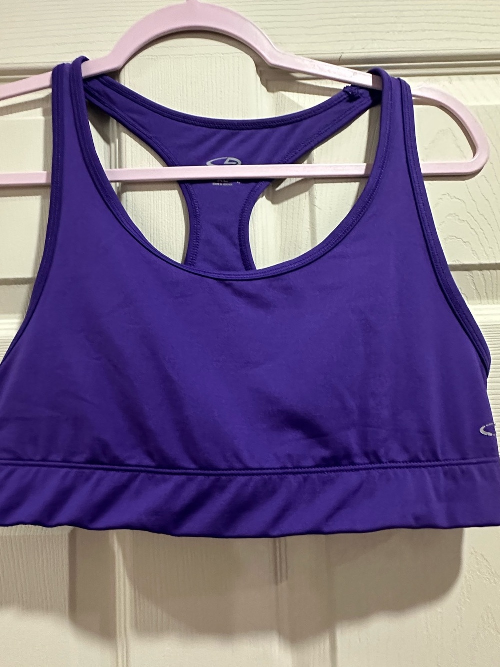 Champion Purple Racerback Sports Bra - Solid Support